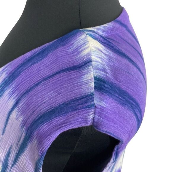 Modesce 3X Purple Tie-Dye Dress ALTERED Boho Hippie Festival Art to Wear Fits 4X - Picture 6 of 9